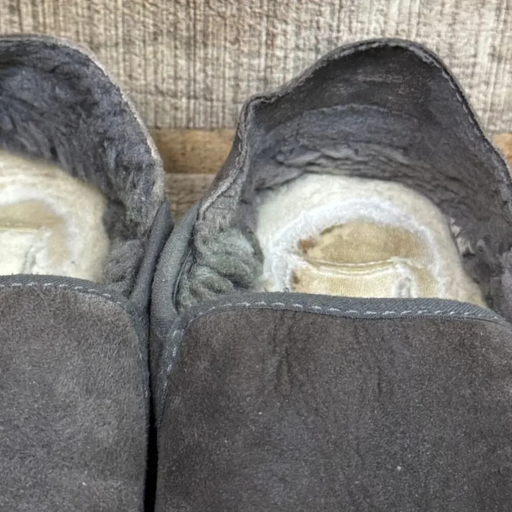 UGG Kenton Suede Slip On Slippers Shoes Gray Size 11